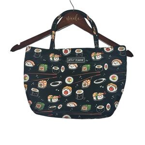 Betsey Johnson Insulated Sushi Lunch Tote Bag Gusseted Zipper Closure